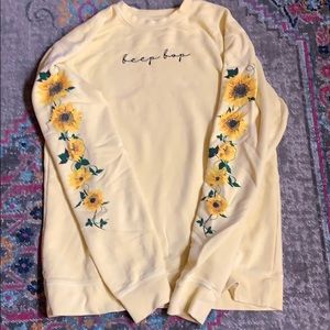 Adilane Morrin yellow beep bop crewneck